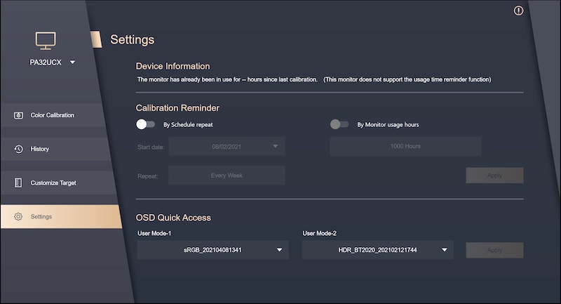 Asus colour calibration software V2